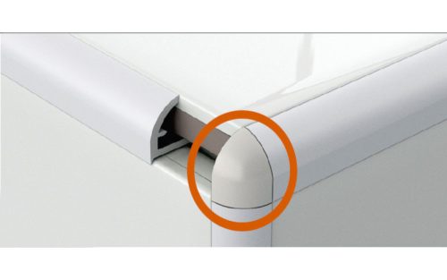 profilplast 3-pontos végzáró 10mm törtfehér (5db/csom)22946 0100