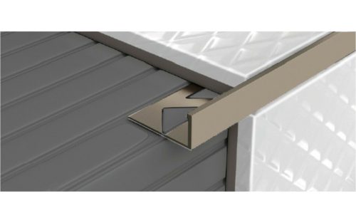 profilplast eloxált szögletes élsín 8mm matt olíva 2,50fm 451182504, 100030