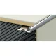 profilplast inox szögletes élvédő 12mm  2,50fm 452692510, 302090