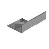 profilplast inox szögletes élvédő 12mm  2,50fm 452692510, 302090
