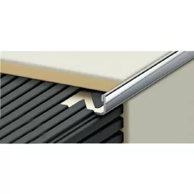   profilplast inox szögletes élvédő 8mm  2,50fm 452652510, 300096