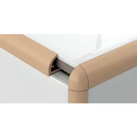   profilplast íves csempeélvédő profil, 10mm homok 2,78fm 421062105