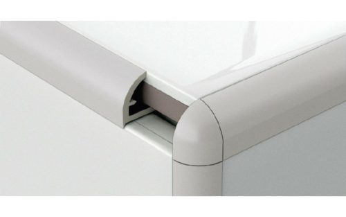 profilplast íves csempeélvédő profil, 10mm manhattan 2,78fm 421067034