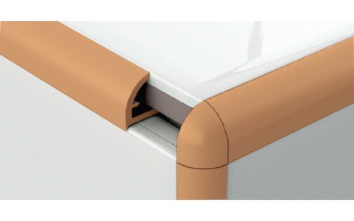 profilplast íves csempeélvédő profil, 10mm mogyoró 2,78fm 421066005