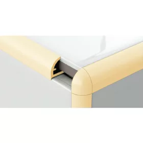   profilplast íves csempeélvédő profil, 10mm vanília 2,78fm 421061015