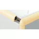 profilplast íves csempeélvédő profil, 10mm vanília 2,78fm 421061015