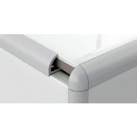   profilplast íves csempeélvédő, 10mm, világosszürke, 2,78m
