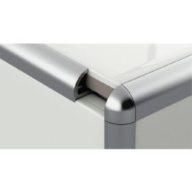   profilplast íves élsín 8mm alu natúr 2,50fm 451082501, 112101