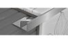 profilplast szögletes élsín 12,5mm alu natúr 2,50fm 451222501, 102003