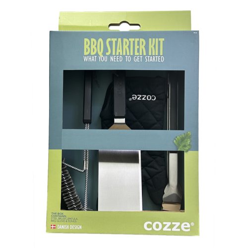 Cozze® GRILL start csomag (tisztítókefe, spatula, kesztyű, csipesz)