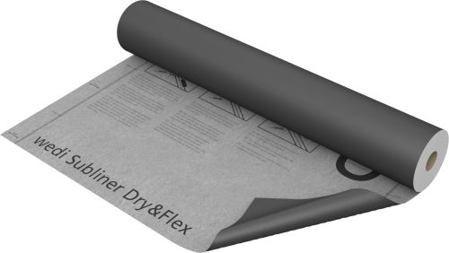 Wedi Subliner Dry & Flex repedésáthidaló, vízszigetelő és leválasztó membrán, 15mx1mx0,8mm