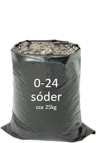 Sóder Zsákos 0-24, 25 kg
