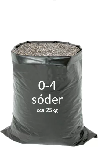 Sóder Zsákos 0-4, 25 kg