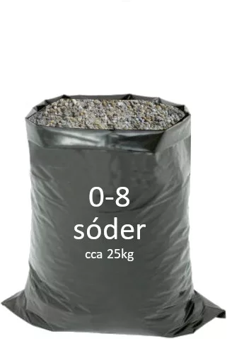 Sóder Zsákos 0-8, 25 kg
