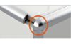 profilplast 3-pontos végzáró 8mm elox matt ezüst(2db/csom) 22988 0102