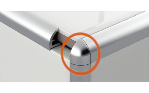 profilplast 3-pontos végzáró 8mm elox matt ezüst(2db/csom) 22988 0102