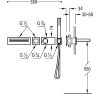 Tres Cuadro-tres Thermosztatikus kád + Kézizuhanyrendszer Szett króm