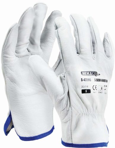 Stalco kecske bőrkesztyű gumirozott 11, S-SKIN HARD W,  PREMIUM