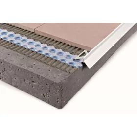   PP Teraszprofil eloxált alumínium 10 mm (2,7m/szál) GBBCAS10