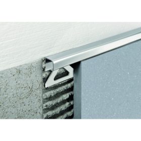 PP szögletes rozsdamentes acél élprofil, 10mm, 2,7m