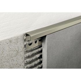 PP szögletes Matt Titán alumínium élprofil, 10mm, 2,7m