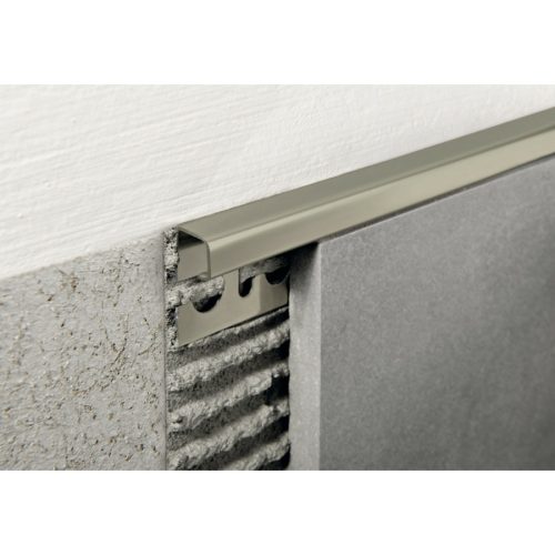 PP szögletes Matt Titán alumínium élprofil, 10mm, 2,7m