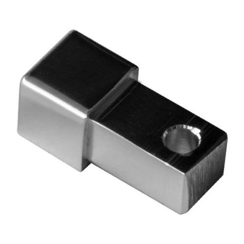 PP Szögletes Polírozott Króm Alumínium Sarokelem 10 mm CPGBSQSPC10
