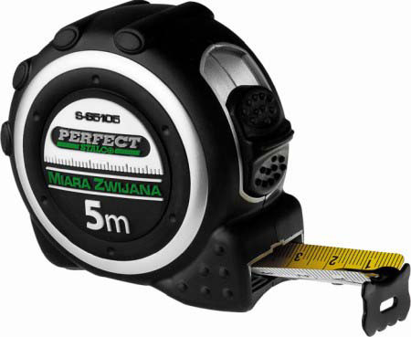 Stalco mérőszalag kétoldalas Csúszásmentes Házban 8 m X 25 mm