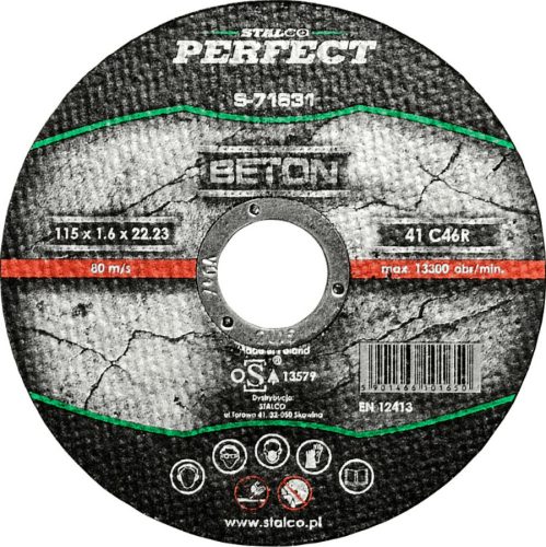 Stalco vágókorong (betonra) d= 125 x 16 x 22 23mm