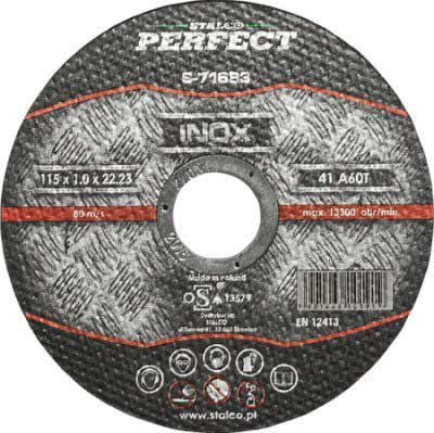 Stalco vágókorong inox d= 125 x 10 x 22 23 m