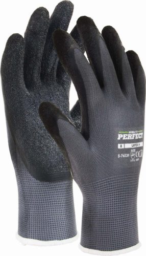 Stalco mártott Poliészter Kesztyű méret:8 Latex H