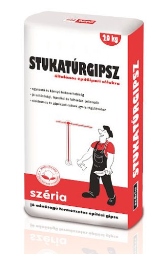 Széria stukaturgipsz 20kg  54 zsák/rakl.