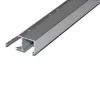Profilplast Dekorcsík, alumínium, eloxált matt ezüst 10x10mm 451322702 2,7fm