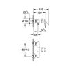 Grohe Bauedge Zuhanycsaptelep króm 23333000