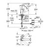 Grohe Eurocube Egykaros mosdócsaptelep króm 23135000