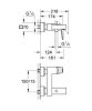 Grohe Eurocube Kádcsaptelep 23140000
