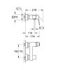 Grohe Eurocube Egykaros zuhanycsaptelep króm 23145000