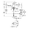 Grohe Eurosmart Cosmo Bidécsaptelep króm 32839000
