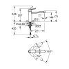 Grohe Eurosmart Cosmopolitan Egykaros mosogató csaptelep króm 30193000