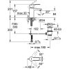 Grohe Eurostyle Cosmo Mosdócsaptelep húzórudas leeresztő-garnitúrával 33552002