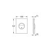 Grohe Nova Cosmopolitan nyomólap króm 38765000
