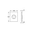 Grohe Nova Cosmopolitan nyomólap fehér 38765SH0