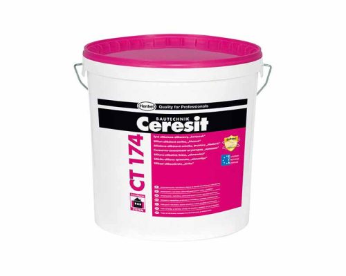 Henkel Ceresit CT 174 Szilikon-szilikát vékonyvakolat,kapart 1,5 mm fehér 25 kg