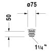 Duravit Onto Lefolyószelep 0050241000