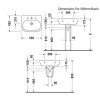 Duravit D-Code Mosdó 55x43cm túlfolyóval csaplyukkal 23105500002