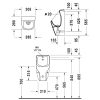 Duravit D-Code Piszoár hátsó vízbekötés 0829300000