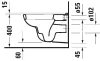 Duravit D-Code fali WC, mélyöblítésű ÚJ!!! 25350900002