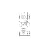 Duravit D-Code Fali WC síköblítésű 22100900002