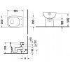 Duravit D-Code Álló WC síköblítésű hátsó kifolyás 21090900002