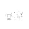 Duravit Starck 3 Falikút túlfolyó nélkül csaplyuk nélkül 0313480000